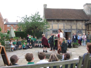 Drama at Shakespeare's birthplace